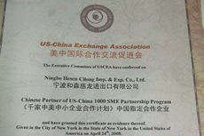 赛和轴承有限公司荣获“千家中美合作企业”称号